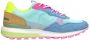 Victoria Sneakers Luna Nylon Multicolor Split Leather - Thumbnail 9