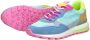 Victoria Sneakers Luna Nylon Multicolor Split Leather - Thumbnail 9