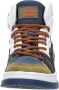 VINGINO Max Mid leren sneakers blauw beige Jongens Leer Meerkleurig 36 - Thumbnail 15