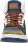 VINGINO Max Mid leren sneakers blauw beige Jongens Leer Meerkleurig 36 - Thumbnail 14