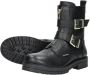 VINGINO Velia leren bikerboots zwart Meisjes Leer 36 - Thumbnail 7