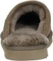 Warmbat Classic Unisex Suede Mud Unisex Sloffen Beige - Thumbnail 4