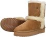 Warmbat Australia Kangaroo Plateau gevoerde suède enkelboots cognac - Thumbnail 10