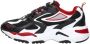 Fila CR-CW02 RAY TRACER sneakers zwart wit rood Jongens Mesh 30 - Thumbnail 4