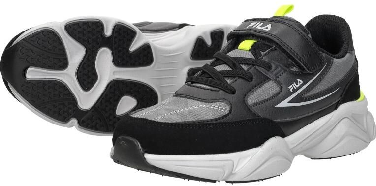 Fila Recade Velcro Sneakers Jongens Zwart - Foto 6