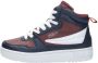 Fila FXventuno sneakers blauw wit rood Jongens Meisjes Leer Meerkleurig 34 - Thumbnail 5
