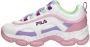 Fila Strada Dreamster sneakers wit lichtroze lila Jongens Meisjes Imitatieleer 38 - Thumbnail 3