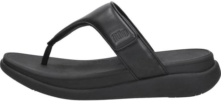 FitFlop F-Mode Go Adjustable Flatform Toe-Post Sandals -Slippers Vrouwen All Zwart - Foto 6