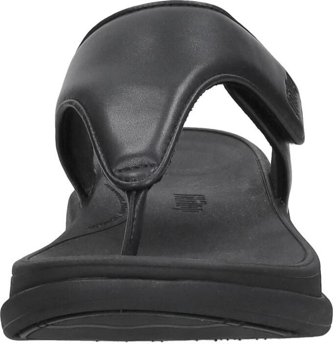 FitFlop F-Mode Go Adjustable Flatform Toe-Post Sandals -Slippers Vrouwen All Zwart - Foto 5