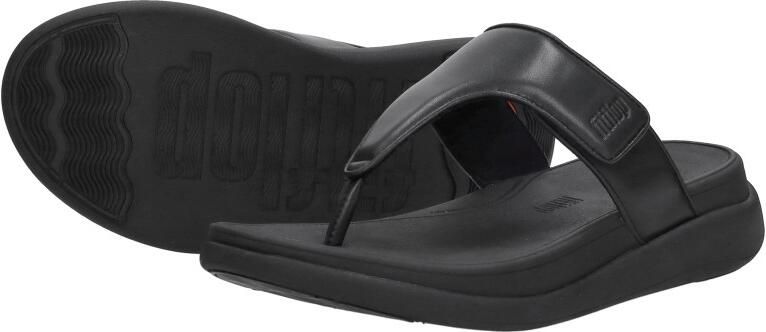 FitFlop F-Mode Go Adjustable Flatform Toe-Post Sandals -Slippers Vrouwen All Zwart - Foto 8