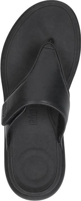 FitFlop F-Mode Go Adjustable Flatform Toe-Post Sandals -Slippers Vrouwen All Zwart - Foto 9