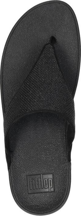 FitFlop Lulu Shimmerglitz Toe-Post Sandals Dames Sandalen Zwart - Foto 8