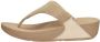 FitFlop Lulu Shimmerlux Toe Post Sandals Teenslippers beige - Thumbnail 2