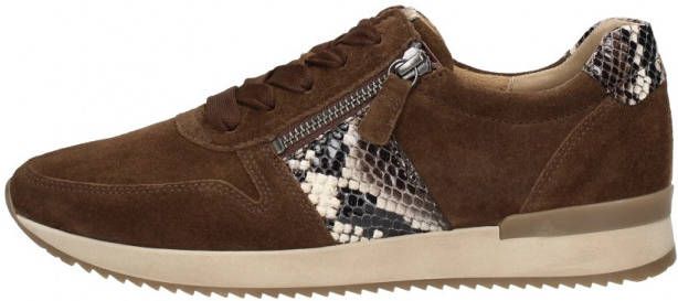 Gabor 73.420 Brown G Wijdte Veterschoenen - Schoenen.nl