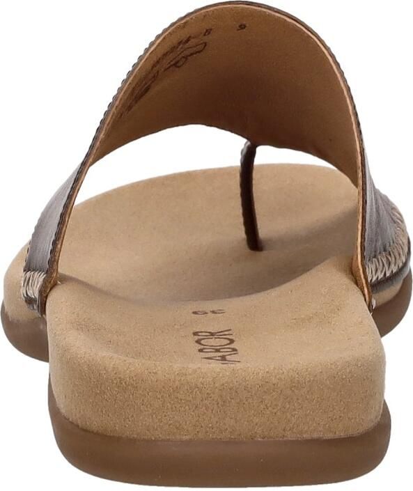 Gabor Teenslippers sleehak zomerschoen dianette met contrastkleurig borduursel - Foto 4