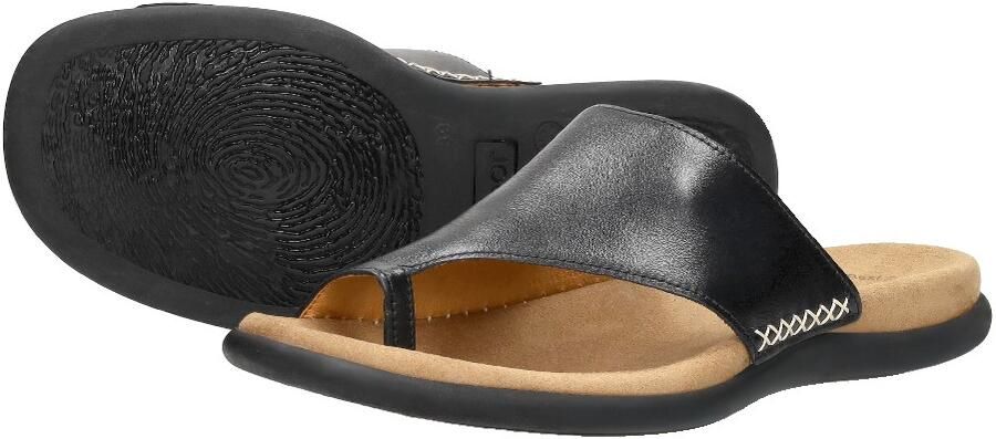Gabor Teenslippers sleehak zomerschoen dianette met contrastkleurig borduursel - Foto 11
