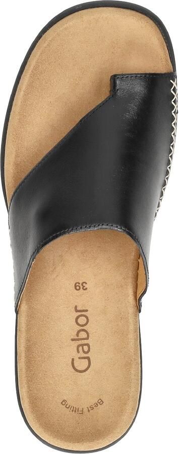 Gabor Teenslippers sleehak zomerschoen dianette met contrastkleurig borduursel - Foto 14