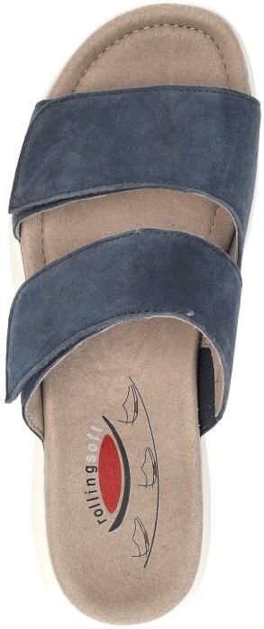 Gabor Rollingsoft Slippers blauw Suède - Foto 13
