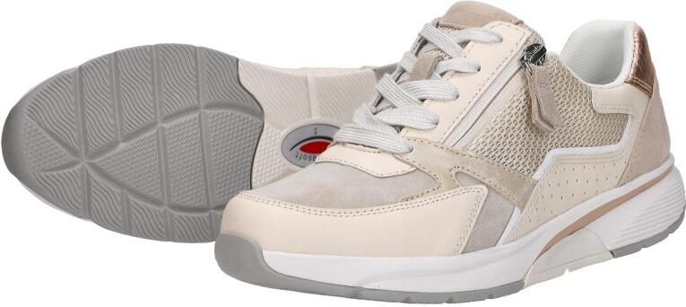 Gabor 86.878.33 Rolling Soft Sneakers beige Leer en Suede Dames Breed Beige - Foto 9