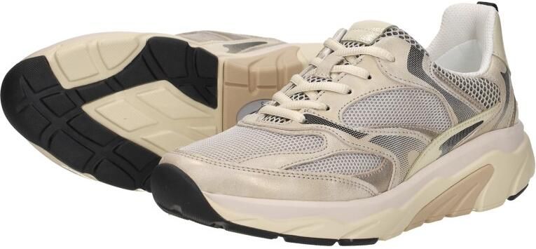 Gabor 86.936.39 Rolling Soft Sneakers Beige Leer en Mesh Dames Breed Beige - Foto 11
