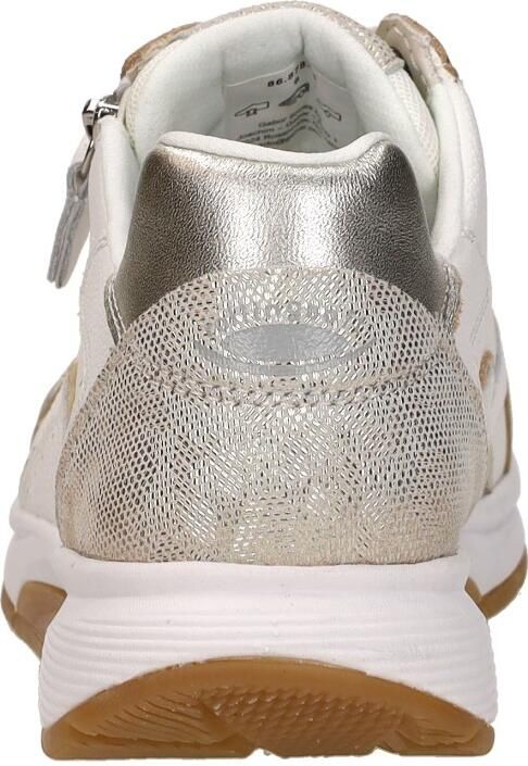 Gabor Rollingsoft Sneaker Veter en Rits Wit Goud Leer - Foto 11
