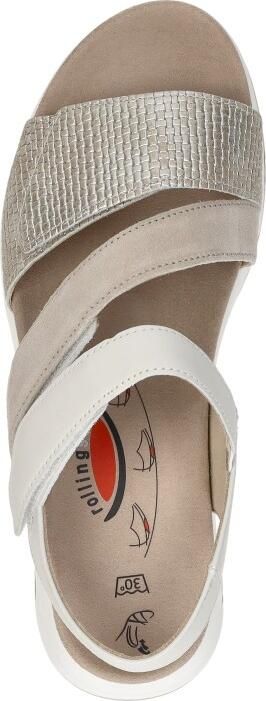 Gabor 86.882.61 Rolling Soft Sandalen Beige Met goud Leer Dames Beige Goud - Foto 13