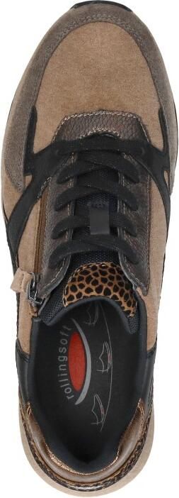 Gabor Rollingsoft Sneakers met sleehak veterschoen halfhoge schoen vrijetijdsschoen met extra ritssluiting - Foto 15