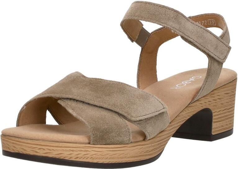 Gabor Sandalen Hak Sandalen Hak Taupe - Foto 3