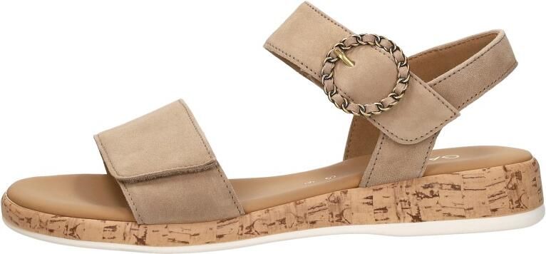 Gabor Sandalen Plat Sandalen Plat beige - Foto 3