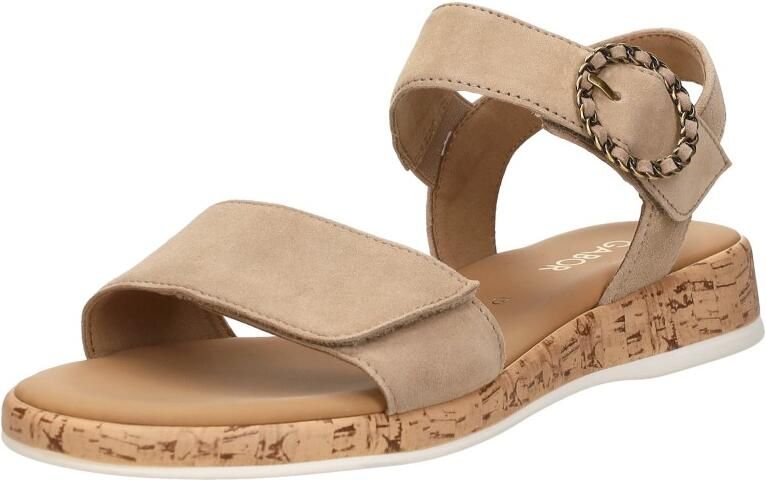 Gabor Sandalen Plat Sandalen Plat beige - Foto 6