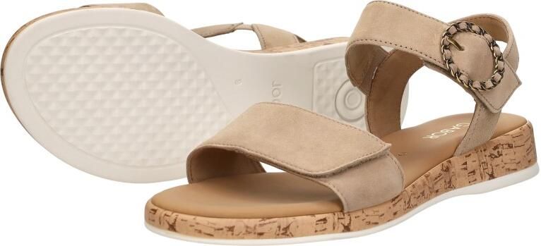 Gabor Sandalen Plat Sandalen Plat beige - Foto 7