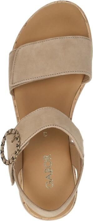 Gabor Sandalen Plat Sandalen Plat beige - Foto 9