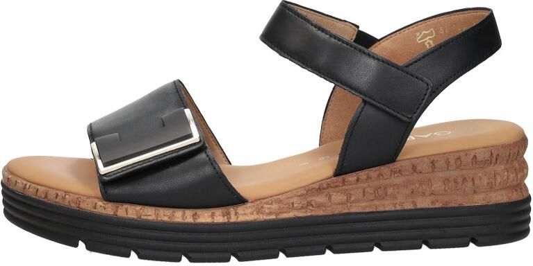 Gabor Sandaaltjes Genua sleehak zomerschoen sandalen met klittenbandsluitingen breedte g - Foto 3