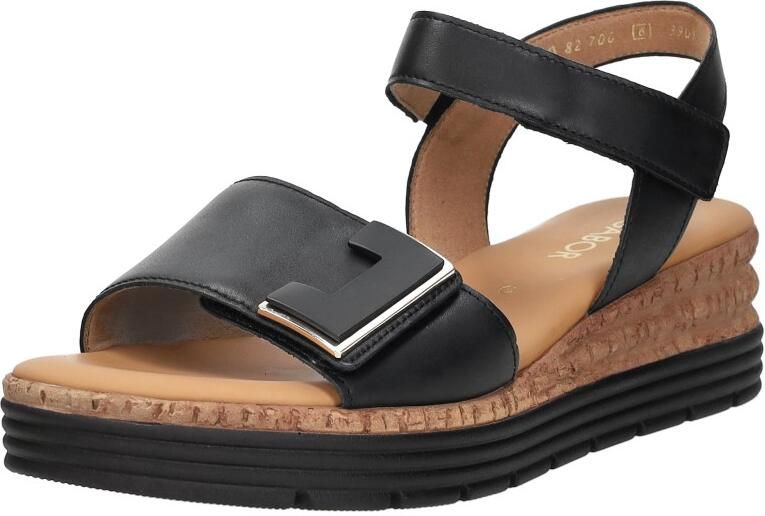 Gabor Sandaaltjes Genua sleehak zomerschoen sandalen met klittenbandsluitingen breedte g - Foto 4