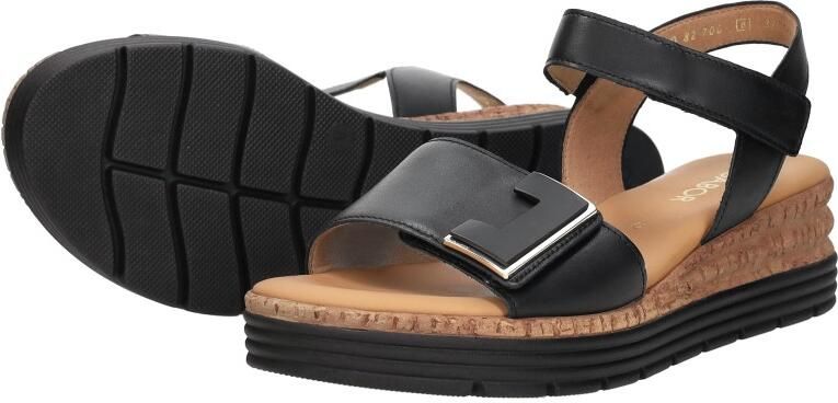 Gabor Sandaaltjes Genua sleehak zomerschoen sandalen met klittenbandsluitingen breedte g - Foto 7