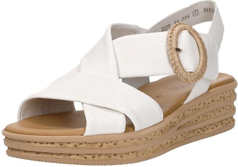 Gabor Sleehaksandaaltjes zomerschoen bandjessandaal klittenbandsluiting onder de decoratieve gesp - Foto 9