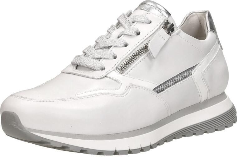 GABOR Lage Sneakers Dames 378 Maat: 42 Materiaal: Leer Kleur: Wit - Foto 4