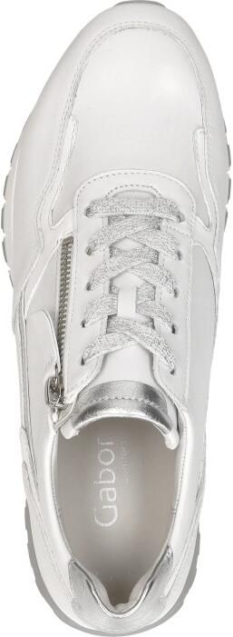 GABOR Lage Sneakers Dames 378 Maat: 42 Materiaal: Leer Kleur: Wit - Foto 14