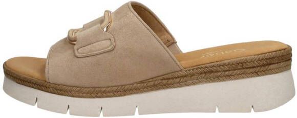 Gabor Samtchevreau Pantoffels Beige Dames - Foto 5