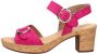 Gabor Roze Suède Sandalen met Kurk Zool Pink Dames - Thumbnail 2