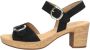 Gabor Verhoog je stijl met zwarte suède hoge hak sandalen Black Dames - Thumbnail 3