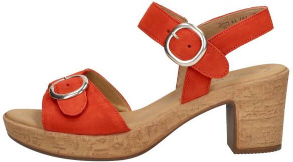 Gabor Sandalen Hak Sandalen Hak oranje - Foto 2