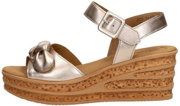 Gabor Sandalen Hak Sandalen Hak goudkleur - Foto 3