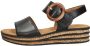 Gabor Sleehaksandaaltjes zomerschoen bandensandaal klittenbandsluiting onder de decoratieve gesp - Thumbnail 4