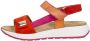 Gabor Sandalen Plat Sandalen Plat Oranje - Thumbnail 2
