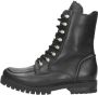 Gabor Veterboots Dames Laarzen Damesschoenen Leer 92.723.57 Zwart Maat - Thumbnail 2