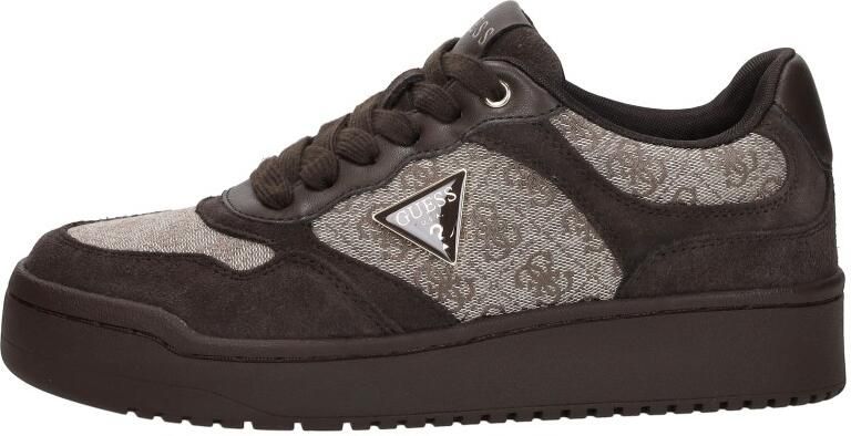 GUESS Miram 16 Sneakers Laag Donkerbruin - Foto 3