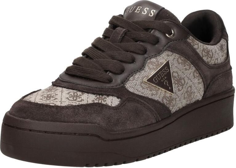 GUESS Miram 16 Sneakers Laag Donkerbruin - Foto 4