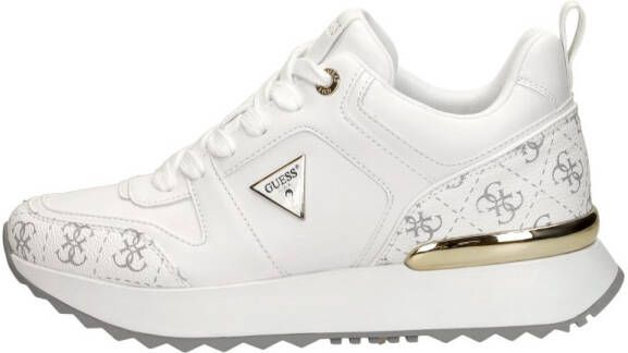 Guess Stijlvolle Keriem Sneaker voor Mannen White Dames