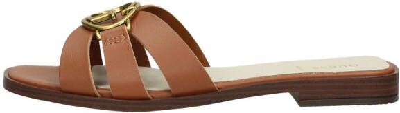 Guess Stijlvolle Leren Sliders voor Vrouwen Bruin Dames - Foto 3